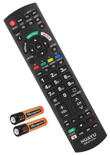 DIAĽKOVÉ OVLÁDANIE PRE LCD TV PANASONIC RM-D1170+, NETFLIX, 3D PLUS BATÉRIE