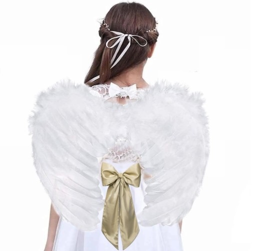 ANJELSKÝ OUTFIT PÉROVÉ ŠATY ANJELSKÉ KRÍDLA