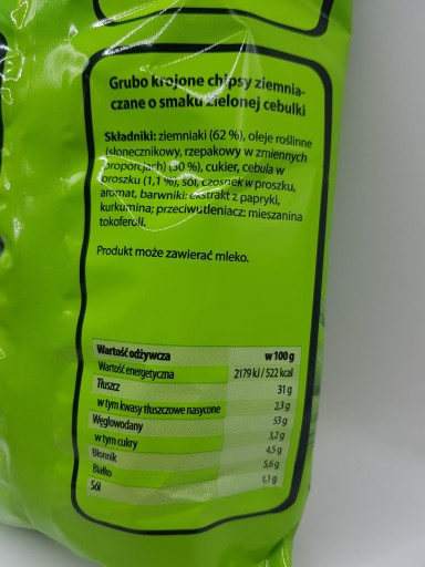 Dj Chips Zemiakové lupienky s príchuťou zelenej cibuľky 60g