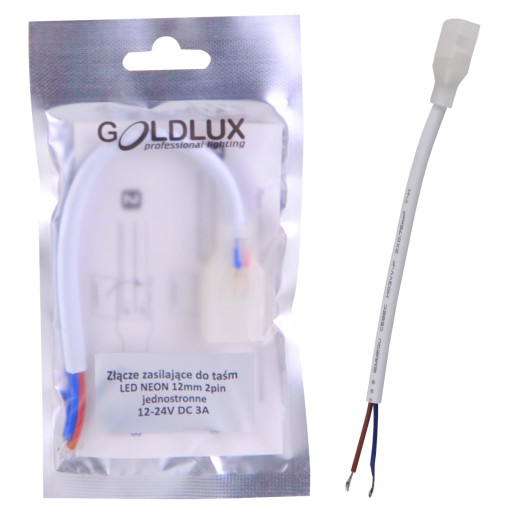 1-stranný konektor pre NEON LED pásiky 2PIN 12MM