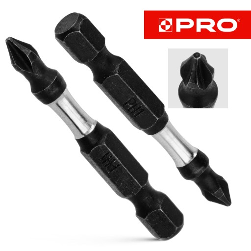Nárazový bit Nárazové bity PH1 50mm | Nárazový bit pre skrutkovač 2 ks.