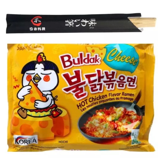Buldak ramen polievka syrová pikantné kuracie Samyang 140g tyčinky ZADARMO