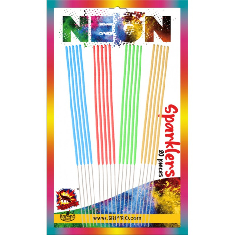 NEONKI prskavky 27cm 20 kusov CLE6303 Srpyro