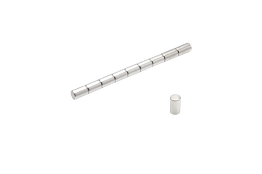 Neodymový valcový magnet MW 4x7 mm N38 10 ks.