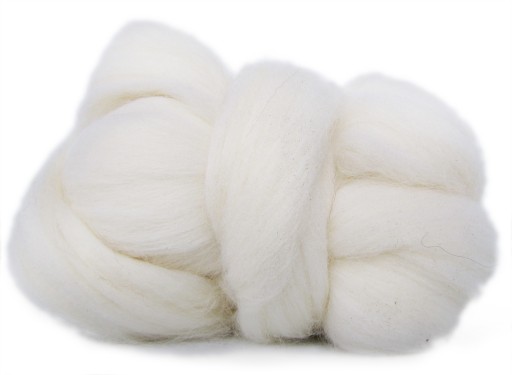 Vlna, poľská česaná, 10g - biela