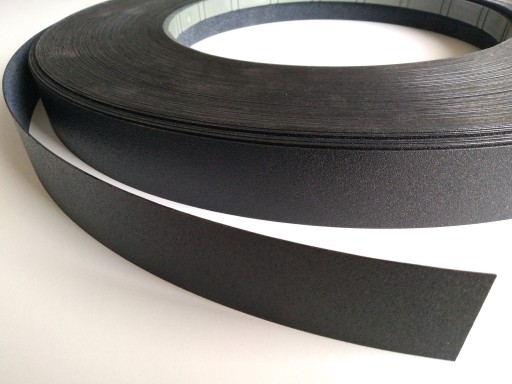 ABS nábytková hrana, čierna, rozmer 42 x 1 mm - 1 meter