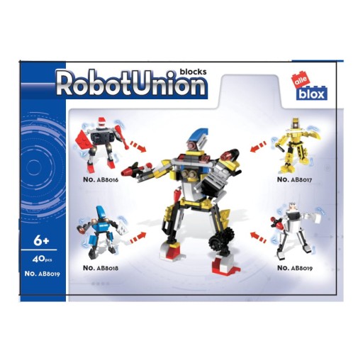 STAVEBNÉ BLOKY pre CHLAPKOV 6 rokov 40 prvkov ROBOT 3v1 alleBLOX