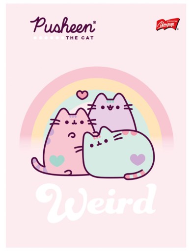 4x školský notebook A5 32k PUSHEEN Colored Line Unipap