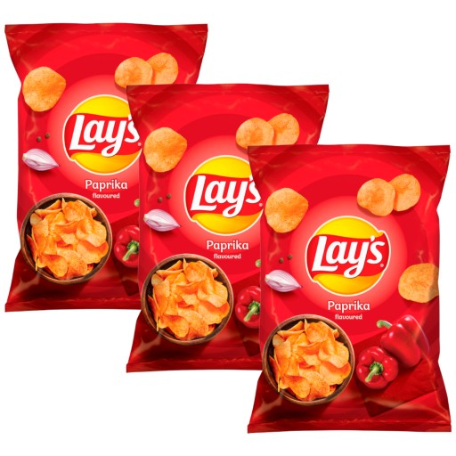 Lay's Lays Paprika Paprikové lupienky 3x 130g