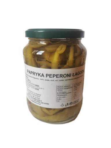 Pepperoni mierne Dripol 720 ml