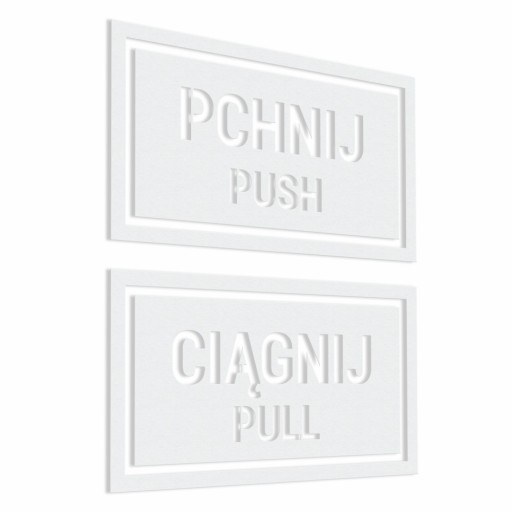 Push, Pull - Push, Pull - samolepky 7x12