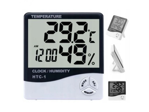 METEOROLOGICKÁ STANICA POČASIE TEPLOMER HYGROMETER SNÍMAČ VLHKOSTI LCD ALARM