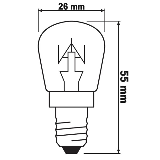 ŠPECIÁLNA žiarovka E14 15W T26 do CHLADNIČKY OSRAM