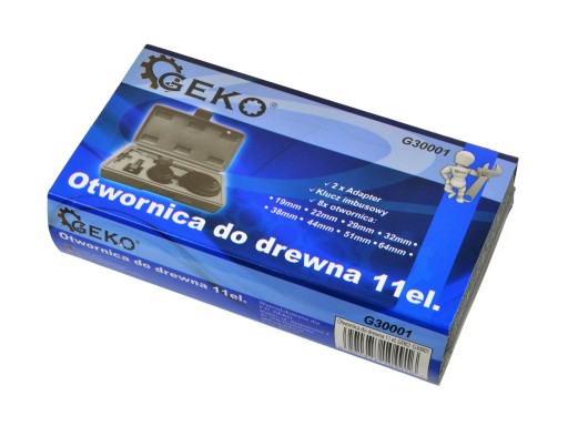 Dierovacia píla na drevo 11 kusov 19-64mm GEKO G30001