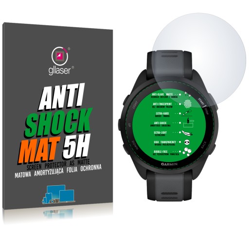 Glaser Anti-Shock MAT 5H Garmin Forerunner 165 / Anti-Glare ochranná fólia