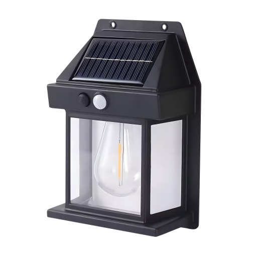 SOLÁRNE LED LAMPA LAMPA ZÁHRADNÁ FASÁDNA NÁSTENNÁ LAMPA SO SNÍMAČOM POHYBU