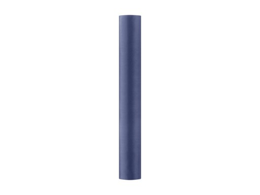 SATIN tmavomodrá rolka 36 cm x 9 m látka materiál behúň na stôl