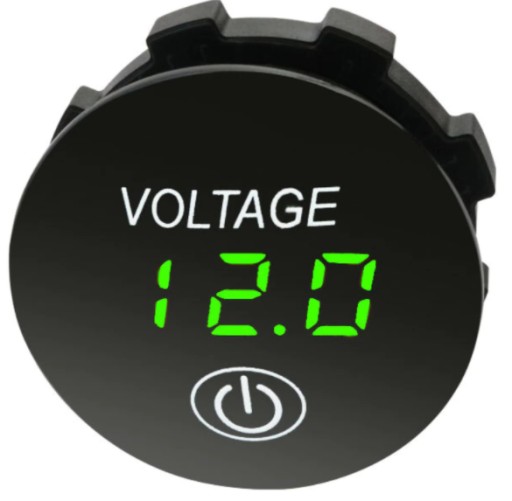DC LED voltmeter 5-48V ON/OFF dotykový indikátor