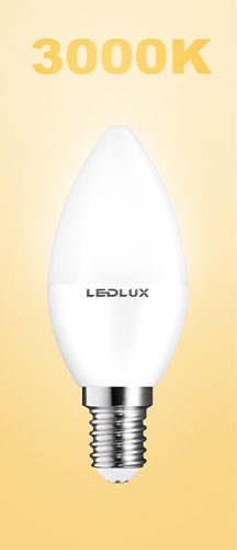 LED žiarovka E14 10W = 90W SMD 3000K teplá Premium LEDLUX nebliká