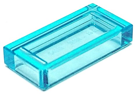 LEGO 3069 Dlaždice 1x2 Trans Light Blue 10 ks