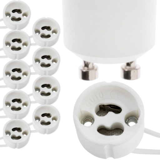 10x GU10 pripojovacia objímka Držiak LED žiarovky KONEKTOR KOCKY