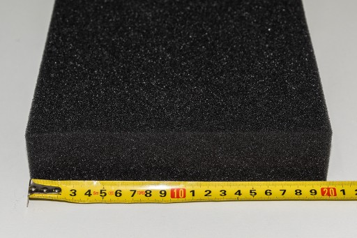Špongiová vložka do filtra 20x20x5cm PPI 45 čierna