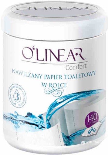 Vlhčený toaletný papier v rolke, tube, 140+10 ks