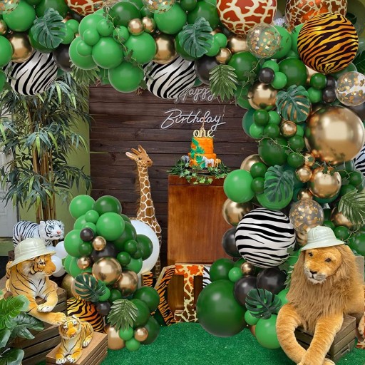 Sada fóliových balónov SAFARI Jungle ZOO, 5 ks.