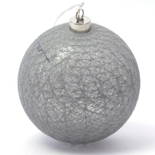 Lampa BAVLNA, VEĽKÁ 15cm LED svetelná guľa