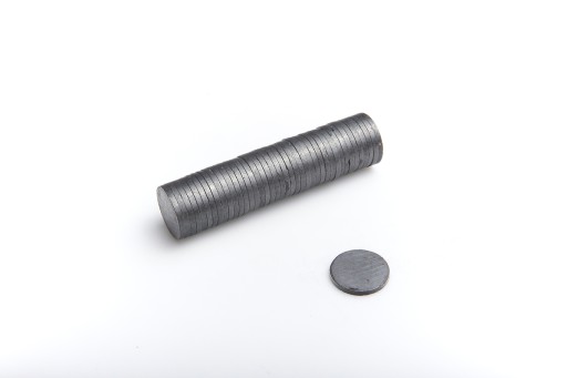 Cylindrický feritový magnet MW 20x2 F30, sada 50 kusov
