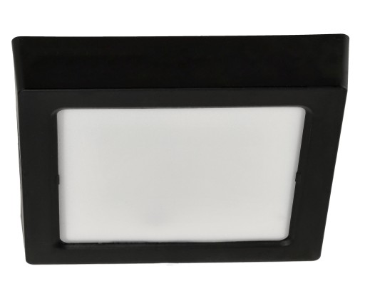 LED stropné svietidlo prisadené na povrch 12W 1200lm 4000K čierny štvorec