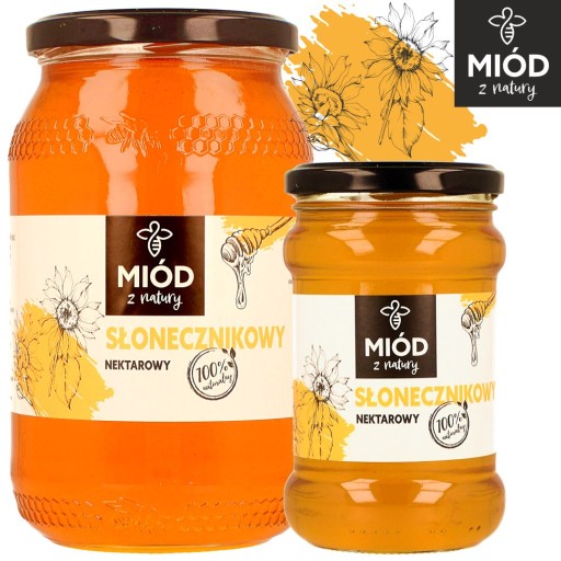 Dóza na slnečnicový med 400 g, 100% PRÍRODNÝ