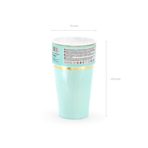 Poháre, mätové, 220 ml (1 balenie / 6 ks)