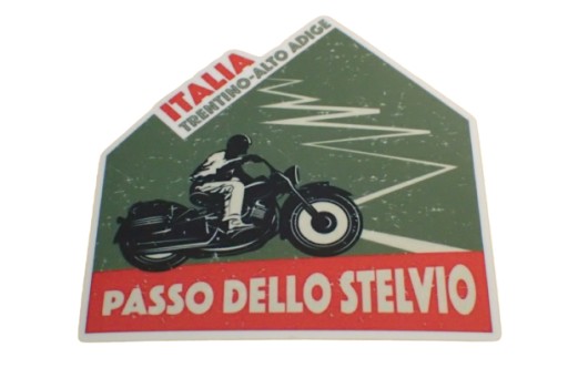 NÁLEPKA PASSO DELLO STELVIO NÁLEPKA 7,6 x 7,6 cm