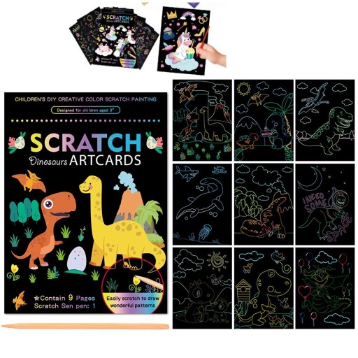 Stieracia hra, stieracia omaľovánka, Magic Scratch