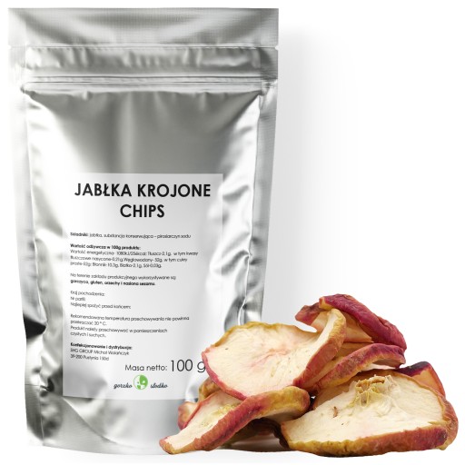 SUŠENÉ JABLKÁ, plátky jabĺk, 100g