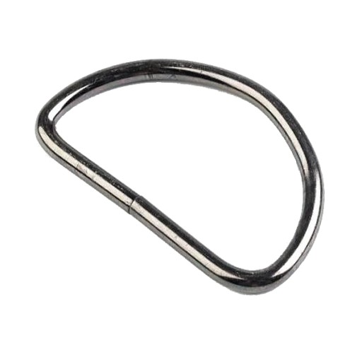 KOVOVÝ POLIČNÝ PRSTEŇ 30 mm TMAVÝ NIKEL
