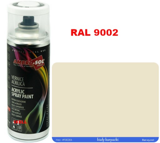 LAK V STRIEKU biely RAL 9002 LESK AMBROSOL 1233