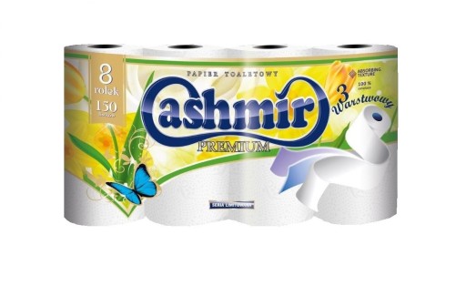 Harmančekový toaletný papier 8 VALCOV Cashmir Premium 3 VRSTVA 18m BIELY x2