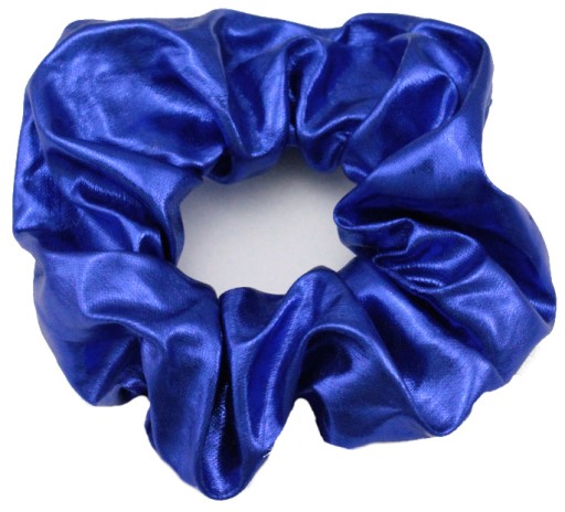 Gumička do vlasov FROTKA scrunchies, zafírovo metalická, lesklá