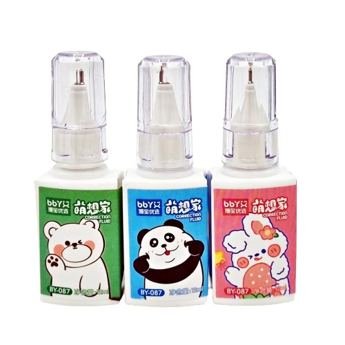 Tekutý školský korektor, 12 ml fľaštička, mix vzorov