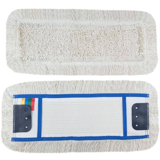 Plochý návlek na mop 40 cm bavlnená spona na vrecko DUO Professional