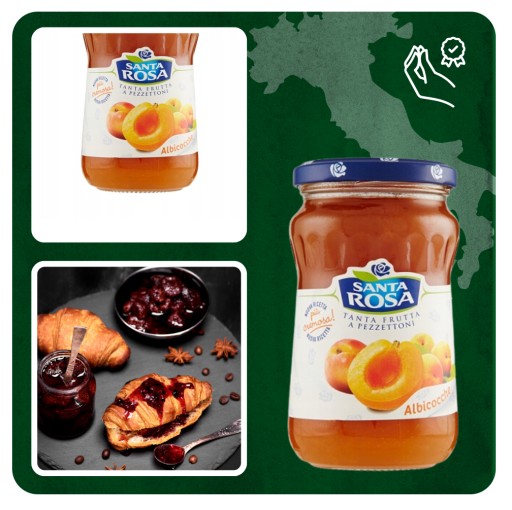 Santa Rosa Albicocche taliansky džem s marhuľovou príchuťou 350g