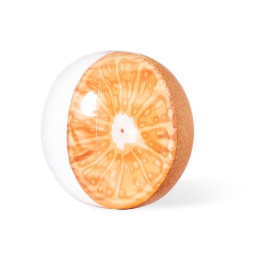 Nafukovacia PLÁŽOVÁ LOPTA ORANŽOVÁ oranžová ovocná 28 cm
