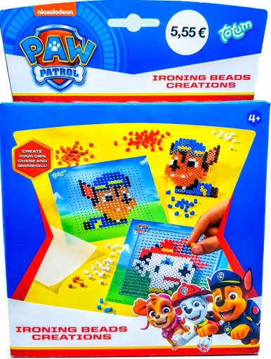 KREATÍVNA SÚPRAVA PAW PATROL CREATIVE SET ZAŽEHĽOVACIE KORÁLKY NÁSTROJ NA ŽEHLENIE