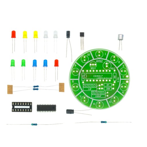 Hlasom ovládaný modul s 10 LED diódami - naučíte sa spájkovať KIT DIY