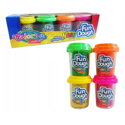 KREATÍVNA PASTA 4 FARBY COLORINO NEON