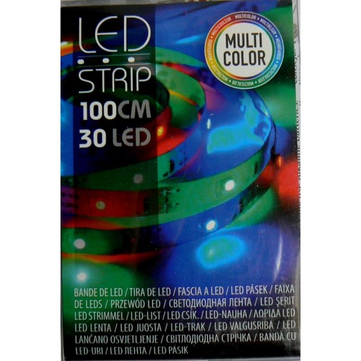 MULTICOLOR LED STRIP 30 LED 1 m na batérie