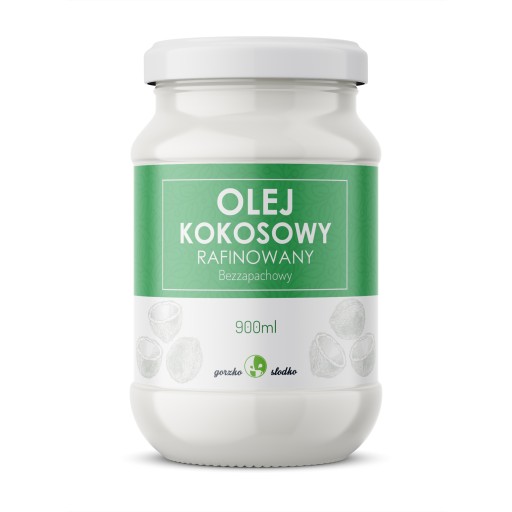 RAFINOVANÝ KOKOSOVÝ OLEJ, bez vône, 900 ml