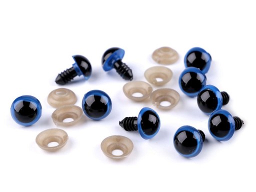 Bezpečné oči pre maskotov, 12mm modré
